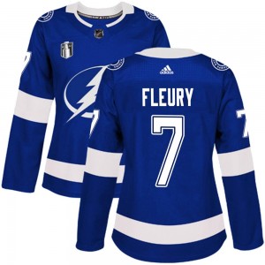 Women's Adidas Tampa Bay Lightning Haydn Fleury Blue Home 2022 Stanley Cup Final Jersey - Authentic