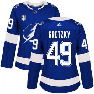 Women's Adidas Tampa Bay Lightning Brent Gretzky Blue Home 2022 Stanley Cup Final Jersey - Authentic