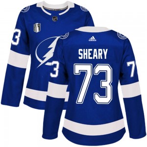 Women's Adidas Tampa Bay Lightning Conor Sheary Blue Home 2022 Stanley Cup Final Jersey - Authentic
