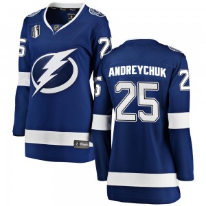 Women's Fanatics Branded Tampa Bay Lightning Dave Andreychuk Blue Home 2022 Stanley Cup Final Jersey - Breakaway