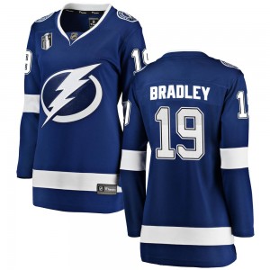 Women's Fanatics Branded Tampa Bay Lightning Brian Bradley Blue Home 2022 Stanley Cup Final Jersey - Breakaway