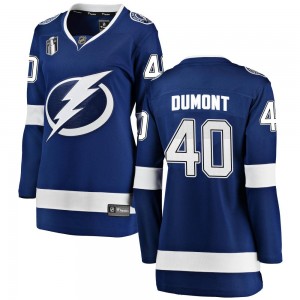 Women's Fanatics Branded Tampa Bay Lightning Gabriel Dumont Blue Home 2022 Stanley Cup Final Jersey - Breakaway