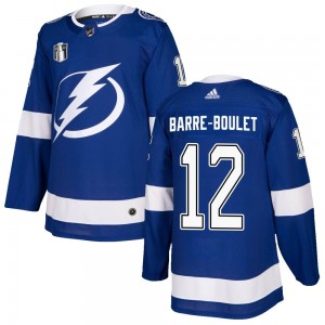 Men's Adidas Tampa Bay Lightning Alex Barre-Boulet Blue Home 2022 Stanley Cup Final Jersey - Authentic