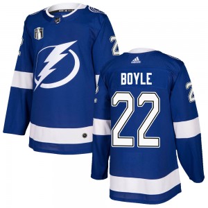 Men's Adidas Tampa Bay Lightning Dan Boyle Blue Home 2022 Stanley Cup Final Jersey - Authentic