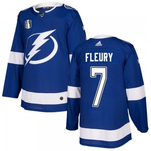 Men's Adidas Tampa Bay Lightning Haydn Fleury Blue Home 2022 Stanley Cup Final Jersey - Authentic