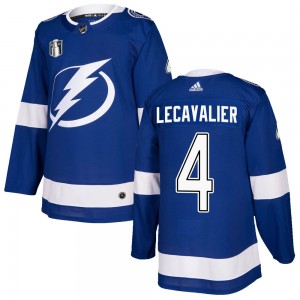 Men's Adidas Tampa Bay Lightning Vincent Lecavalier Blue Home 2022 Stanley Cup Final Jersey - Authentic