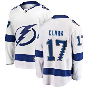 Men's Fanatics Branded Tampa Bay Lightning Wendel Clark White Away Jersey - Breakaway