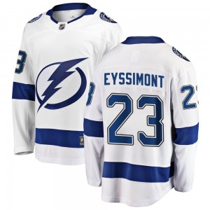 Men's Fanatics Branded Tampa Bay Lightning Michael Eyssimont White Away Jersey - Breakaway