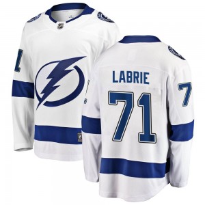 Men's Fanatics Branded Tampa Bay Lightning Pierre-Cedric Labrie White Away Jersey - Breakaway