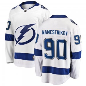 Men's Fanatics Branded Tampa Bay Lightning Vladislav Namestnikov White Away Jersey - Breakaway