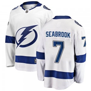 Men's Fanatics Branded Tampa Bay Lightning Brent Seabrook White Away Jersey - Breakaway