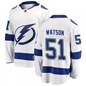 Men's Fanatics Branded Tampa Bay Lightning Austin Watson White Away Jersey - Breakaway