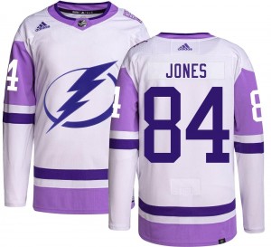 Men's Adidas Tampa Bay Lightning Ryan Jones Hockey Fights Cancer Jersey - Authentic