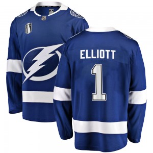 Youth Fanatics Branded Tampa Bay Lightning Brian Elliott Blue Home 2022 Stanley Cup Final Jersey - Breakaway