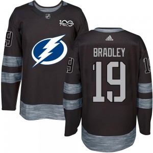 Youth Tampa Bay Lightning Brian Bradley Black 1917-2017 100th Anniversary Jersey - Authentic