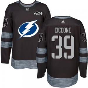 Youth Tampa Bay Lightning Enrico Ciccone Black 1917-2017 100th Anniversary Jersey - Authentic