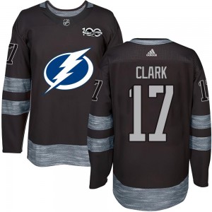 Youth Tampa Bay Lightning Wendel Clark Black 1917-2017 100th Anniversary Jersey - Authentic