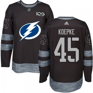 Youth Tampa Bay Lightning Cole Koepke Black 1917-2017 100th Anniversary Jersey - Authentic