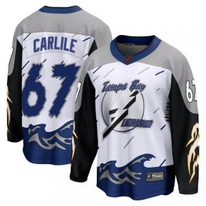 Youth Fanatics Branded Tampa Bay Lightning Declan Carlile White Special Edition 2.0 Jersey - Breakaway