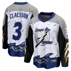 Youth Fanatics Branded Tampa Bay Lightning Fredrik Claesson White Special Edition 2.0 Jersey - Breakaway