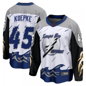 Youth Fanatics Branded Tampa Bay Lightning Cole Koepke White Special Edition 2.0 Jersey - Breakaway