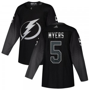 Youth Adidas Tampa Bay Lightning Philippe Myers Black Alternate Jersey - Authentic