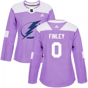 Women's Adidas Tampa Bay Lightning Jack Finley Purple Fights Cancer Practice Jersey - Authentic