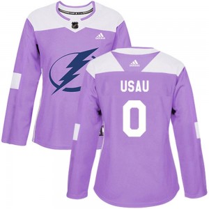Women's Adidas Tampa Bay Lightning Ilya Usau Purple Fights Cancer Practice Jersey - Authentic