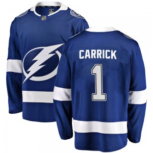 Men's Fanatics Branded Tampa Bay Lightning Trevor Carrick Blue Home Jersey - Breakaway