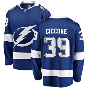 Men's Fanatics Branded Tampa Bay Lightning Enrico Ciccone Blue Home Jersey - Breakaway