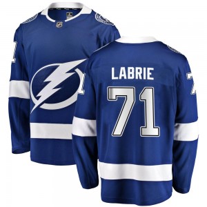 Men's Fanatics Branded Tampa Bay Lightning Pierre-Cedric Labrie Blue Home Jersey - Breakaway
