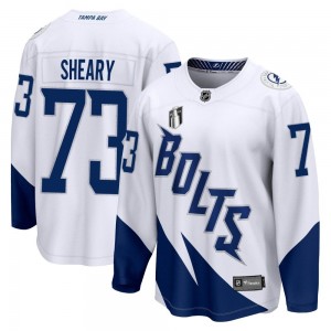 Men's Fanatics Branded Tampa Bay Lightning Conor Sheary White 2022 Stadium Series 2022 Stanley Cup Final Jersey - Breakaway