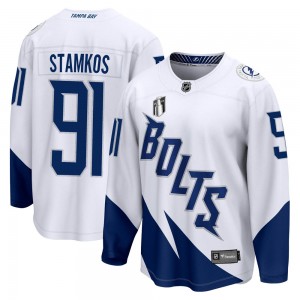 Men's Fanatics Branded Tampa Bay Lightning Steven Stamkos White 2022 Stadium Series 2022 Stanley Cup Final Jersey - Breakaway