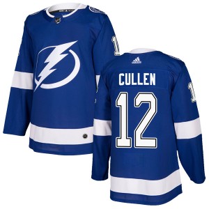 Men's Adidas Tampa Bay Lightning John Cullen Blue Home Jersey - Authentic