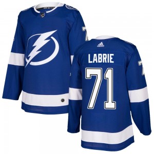 Men's Adidas Tampa Bay Lightning Pierre-Cedric Labrie Blue Home Jersey - Authentic