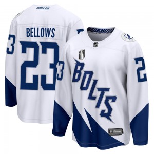 Youth Fanatics Branded Tampa Bay Lightning Brian Bellows White 2022 Stadium Series 2022 Stanley Cup Final Jersey - Breakaway