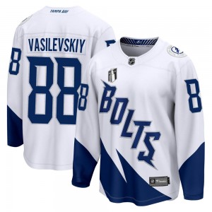 Youth Fanatics Branded Tampa Bay Lightning Andrei Vasilevskiy White 2022 Stadium Series 2022 Stanley Cup Final Jersey - Breakawa