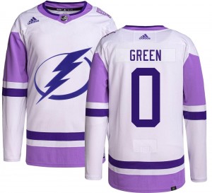 Youth Adidas Tampa Bay Lightning Alexander Green Green Hockey Fights Cancer Jersey - Authentic