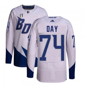 Men's Adidas Tampa Bay Lightning Sean Day White 2022 Stadium Series Primegreen 2022 Stanley Cup Final Jersey - Authentic