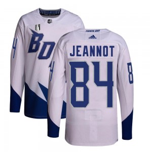 Men's Adidas Tampa Bay Lightning Tanner Jeannot White 2022 Stadium Series Primegreen 2022 Stanley Cup Final Jersey - Authentic