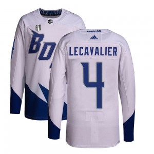 Men's Adidas Tampa Bay Lightning Vincent Lecavalier White 2022 Stadium Series Primegreen 2022 Stanley Cup Final Jersey - Authent