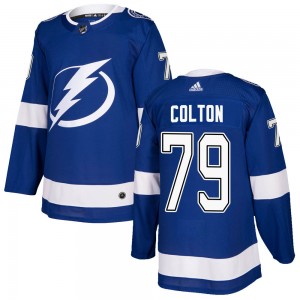 Youth Adidas Tampa Bay Lightning Ross Colton Blue Home Jersey - Authentic