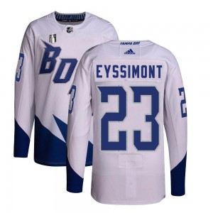 Youth Adidas Tampa Bay Lightning Michael Eyssimont White 2022 Stadium Series Primegreen 2022 Stanley Cup Final Jersey - Authenti