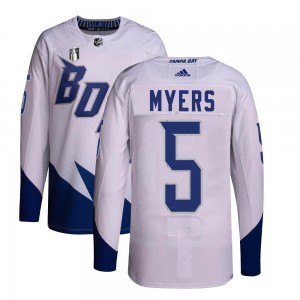 Youth Adidas Tampa Bay Lightning Philippe Myers White 2022 Stadium Series Primegreen 2022 Stanley Cup Final Jersey - Authentic