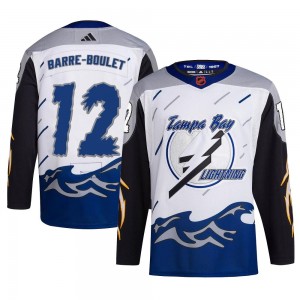 Youth Adidas Tampa Bay Lightning Alex Barre-Boulet White Reverse Retro 2.0 Jersey - Authentic