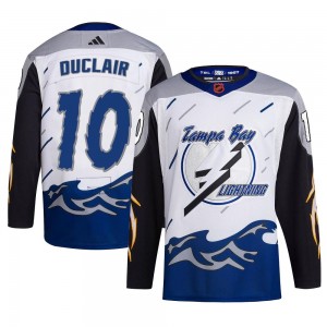 Youth Adidas Tampa Bay Lightning Anthony Duclair White Reverse Retro 2.0 Jersey - Authentic