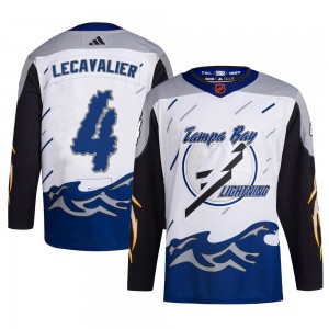 Youth Adidas Tampa Bay Lightning Vincent Lecavalier White Reverse Retro 2.0 Jersey - Authentic