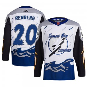 Youth Adidas Tampa Bay Lightning Mikael Renberg White Reverse Retro 2.0 Jersey - Authentic