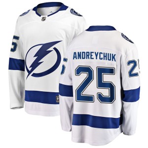 Youth Fanatics Branded Tampa Bay Lightning Dave Andreychuk White Away Jersey - Breakaway