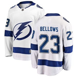 Youth Fanatics Branded Tampa Bay Lightning Brian Bellows White Away Jersey - Breakaway